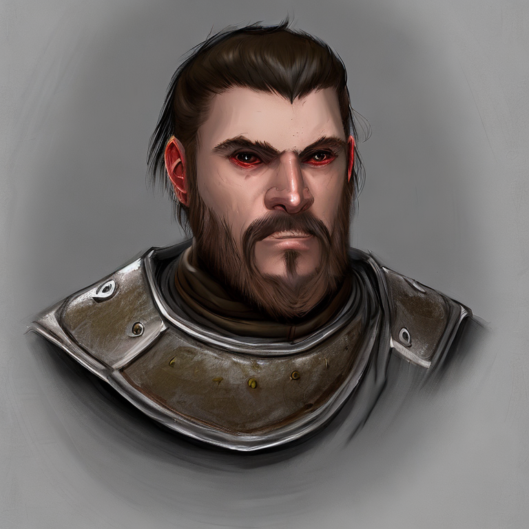 Dungeons and dragons character concept portrait. Male Human race, Good tendencies, Warrior class,   castle gaurd,  front-facing portrait, medium shot, intricate, elegant, highly detailed, digital painting, artstation, concept art, smooth, sharp focus, illustration, art by stable diffusion ai's favorite artists