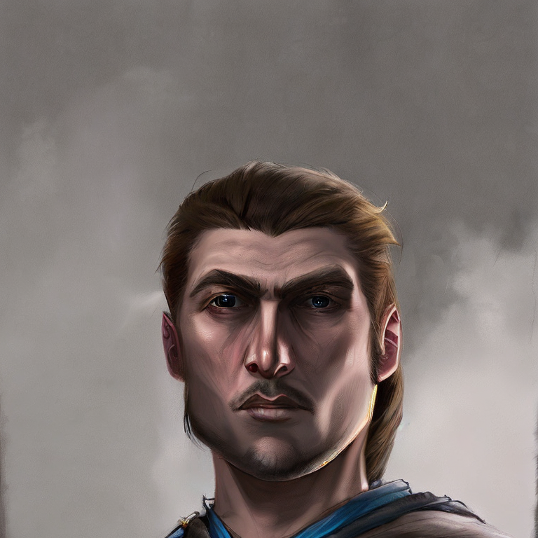 Dungeons and dragons character concept portrait. Male Human race, Good tendencies, Warrior class,   castle gaurd,  front-facing portrait, medium shot, intricate, elegant, highly detailed, digital painting, artstation, concept art, smooth, sharp focus, illustration, art by stable diffusion ai's favorite artists