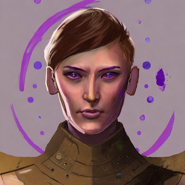 Male Human portrait, sci-fi, texture, character concept art. purple skinned genderless human-robot hybrid who is highly rationally intelligent but very shy and and can hold a grudge,  intricate, elegant, highly detailed, digital painting, artstation, concept art, smooth, sharp focus, illustration, art by stable diffusion ai's favorite artists