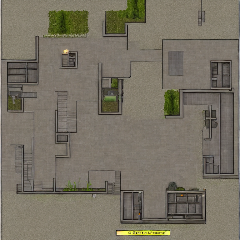 battlemap, rpg map, Upper Floor: Guest rooms, Brother Barker's quarters, the armoury storage. Two guards patrol this corridor — one passes every three minutes, one is stationary at the top of the main staircase. Main Staircase: The stationary guard at the top. The bottom of the staircase is visible from the throne room door. Players cannot use the main staircase without being seen. The Service Passage: A narrow corridor behind the main staircase used by kitchen staff. It runs from the upper floor to the ground level and emerges near the throne room's side door rather than the main entrance. Investigation DC 13 to find it. Ground Floor: The main hall, the throne room, the kitchen corridor. Four guards rotate through the ground floor on a ten-minute cycle. The Throne Room Door: Slightly ajar. Light and voices through the gap. This is where the players can hear what is happening., 