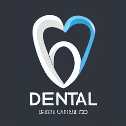  logo, Dental, Highly detailed, 2d, centered illustration, simplified, logo mark, vector logo
