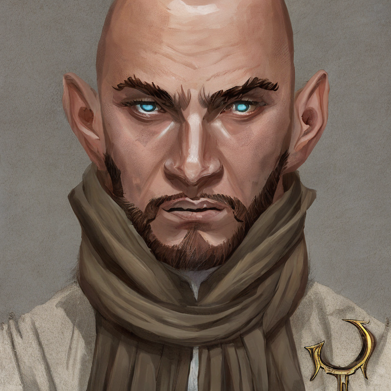 Fantasy character concept art. Male Warlock, Human race,  Goliath, grey skin, white eyes, no hair,  intricate, elegant, highly detailed, digital painting, artstation, concept art, smooth, sharp focus, illustration, art by stable diffusion ai's favorite artists
