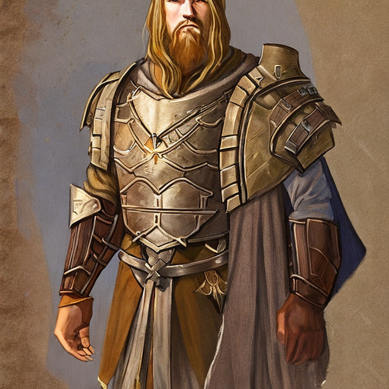 Fantasy character concept portrait. Male Paladin, Human race,  portrait of one paladin, with soft hair, half body, upper body, d & d, fantasy, Paladin Age: 24; Height: 6'; Weight: 200 lb.; Eyes: Blue; Hair: brown; Skin: Tan, plate mail armor, handsome, and order of the silver dragon,  intricate, elegant, highly detailed, digital painting, artstation, concept art, smooth, sharp focus, illustration, art by stable diffusion ai's favorite artists