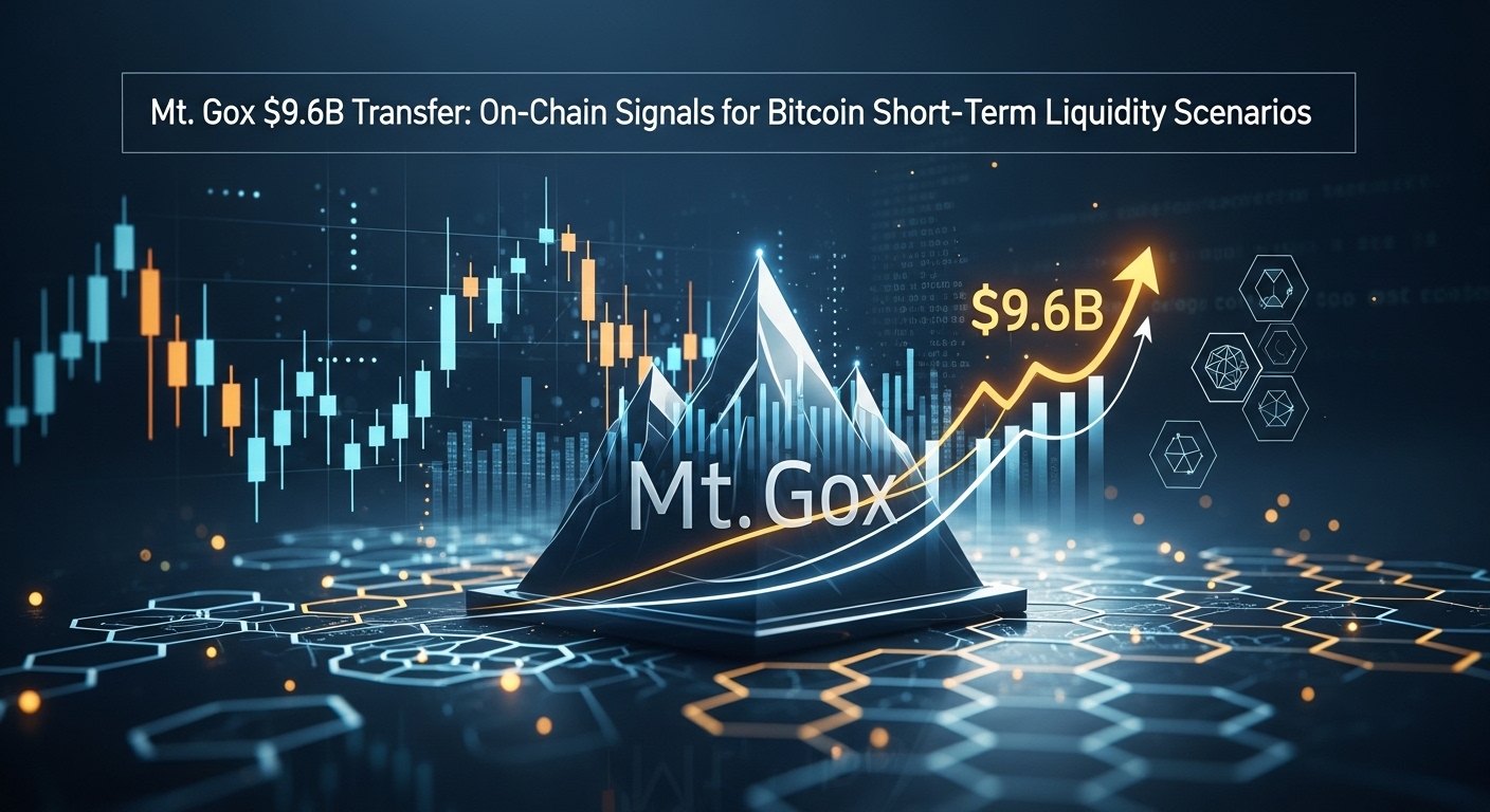 Mt. Gox $9.6B Transfer: On-Chain Signals for Bitcoin Short-Term Liquidity Scenarios