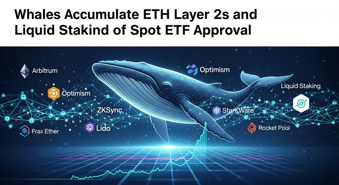 Whales Accumulate ETH Layer 2s and Liquid Staking Ahead of Spot ETF Approval