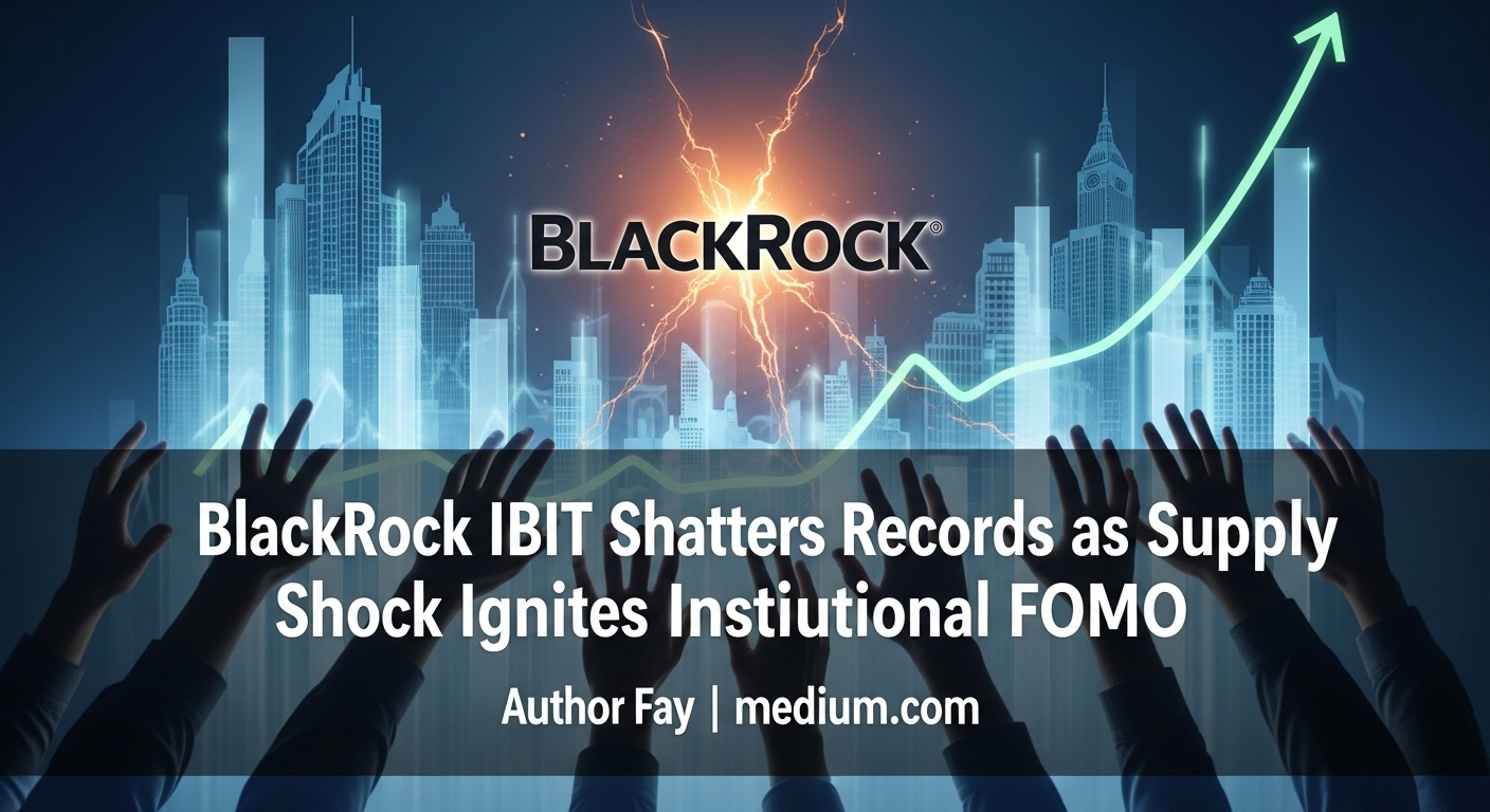 BlackRock IBIT Shatters Records as Supply Shock Ignites Institutional FOMO