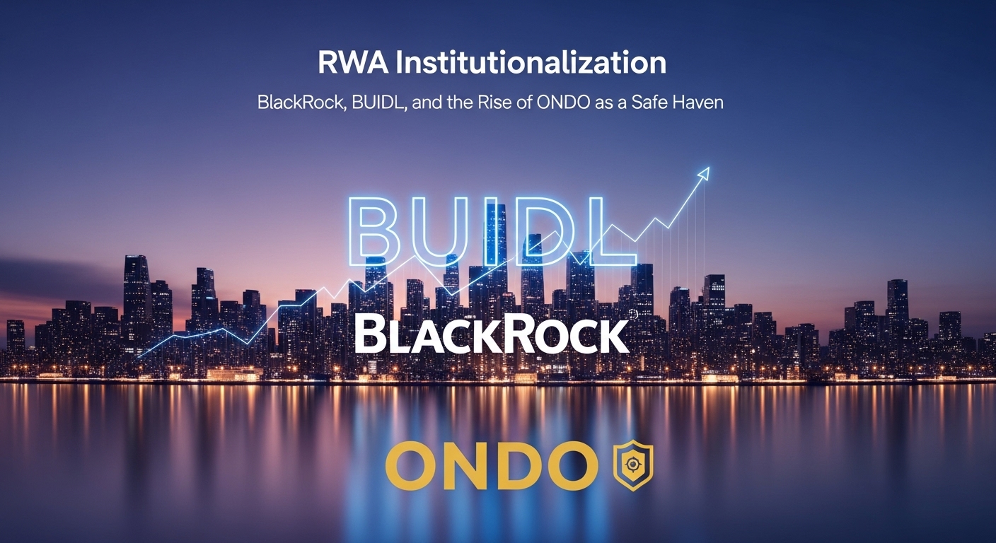 RWA Institutionalization: BlackRock, BUIDL, and the Rise of ONDO as a Safe Haven