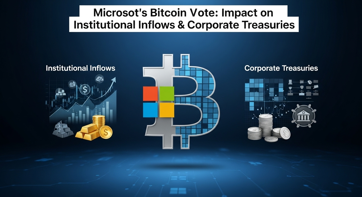 Microsoft’s Bitcoin Vote: Impact on Institutional Inflows & Corporate Treasuries