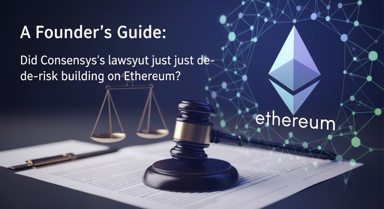Building on Ethereum Just Got Safer: A Founder's Guide to the Consensys Lawsuit
