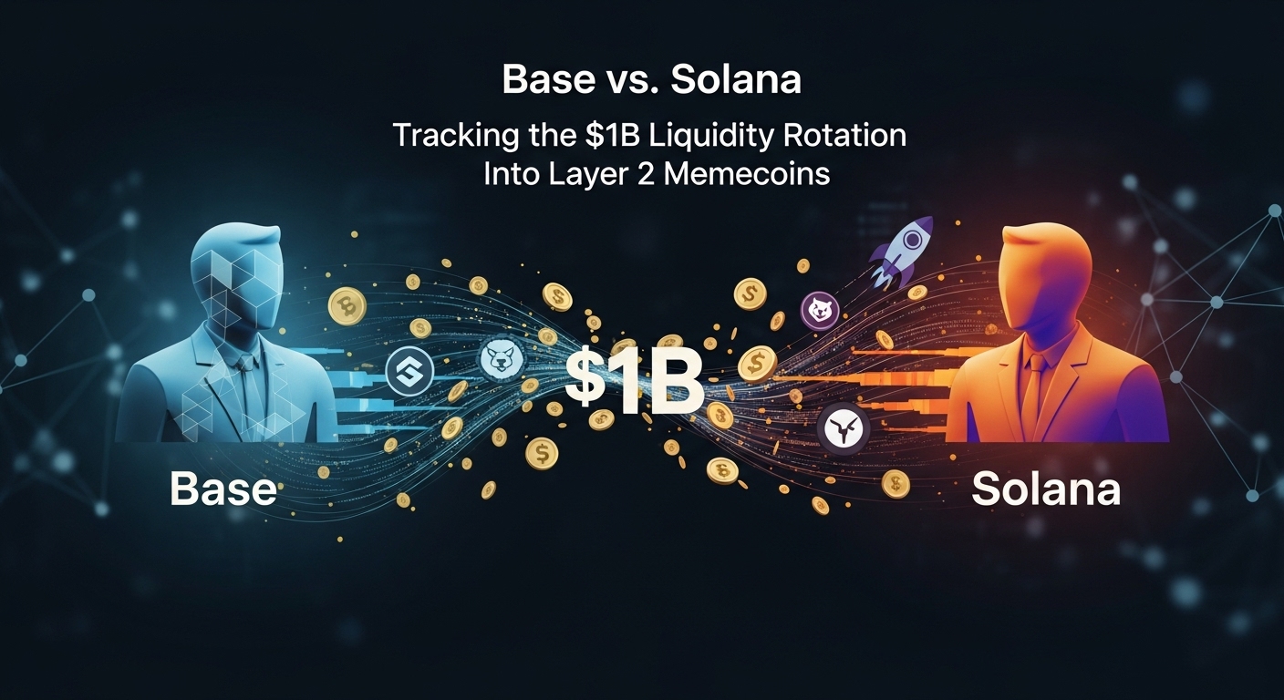 Base vs. Solana: Tracking the $1B Liquidity Rotation Into Layer 2 Memecoins