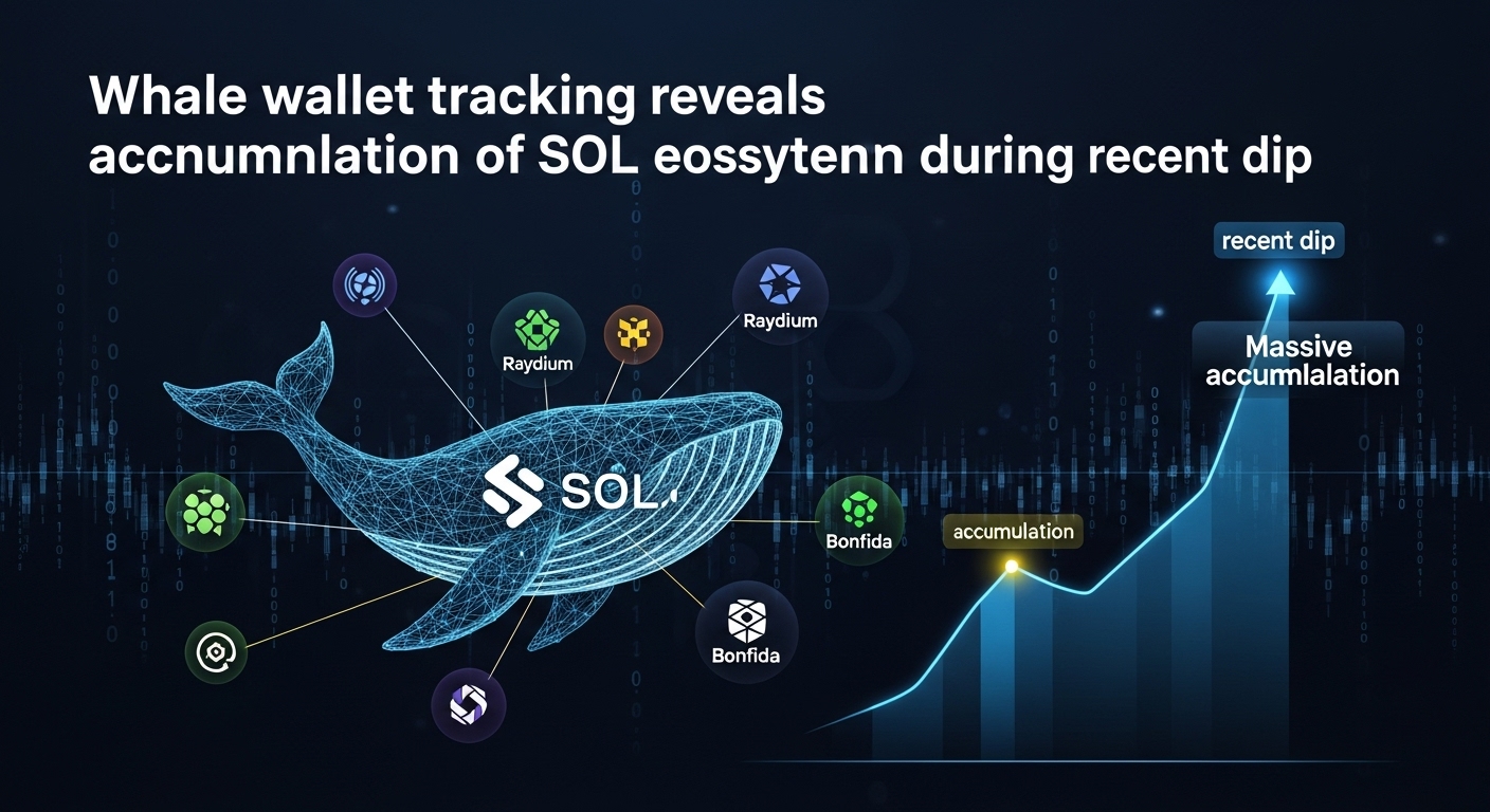 Whale wallet tracking reveals massive accumulation of SOL ecosystem tokens during recent dip