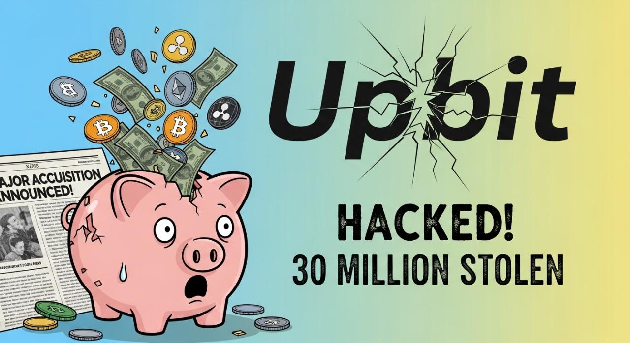 Upbit Hacked! $30 Million Stolen Just Hours After Major Acquisition Announcement