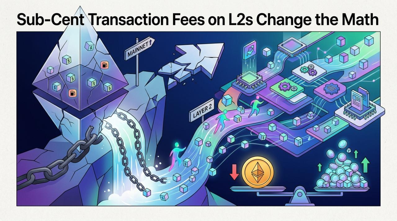Sub-Cent Transaction Fees on L2s Change the Math