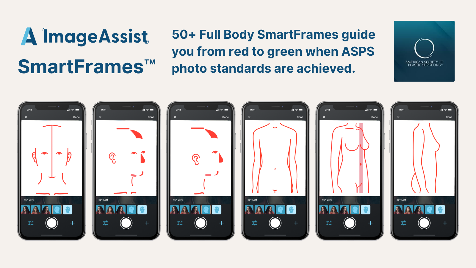 ImageAssist SmartFrames ASPS Photo Guidelines HIPAA compliant patient photo app before and after photos