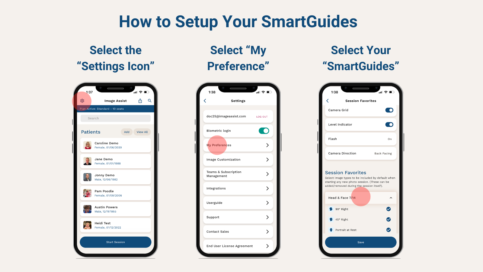 ImageAssist SmartFrames ASPS Photo Guidelines HIPAA compliant patient photo app before and after photos