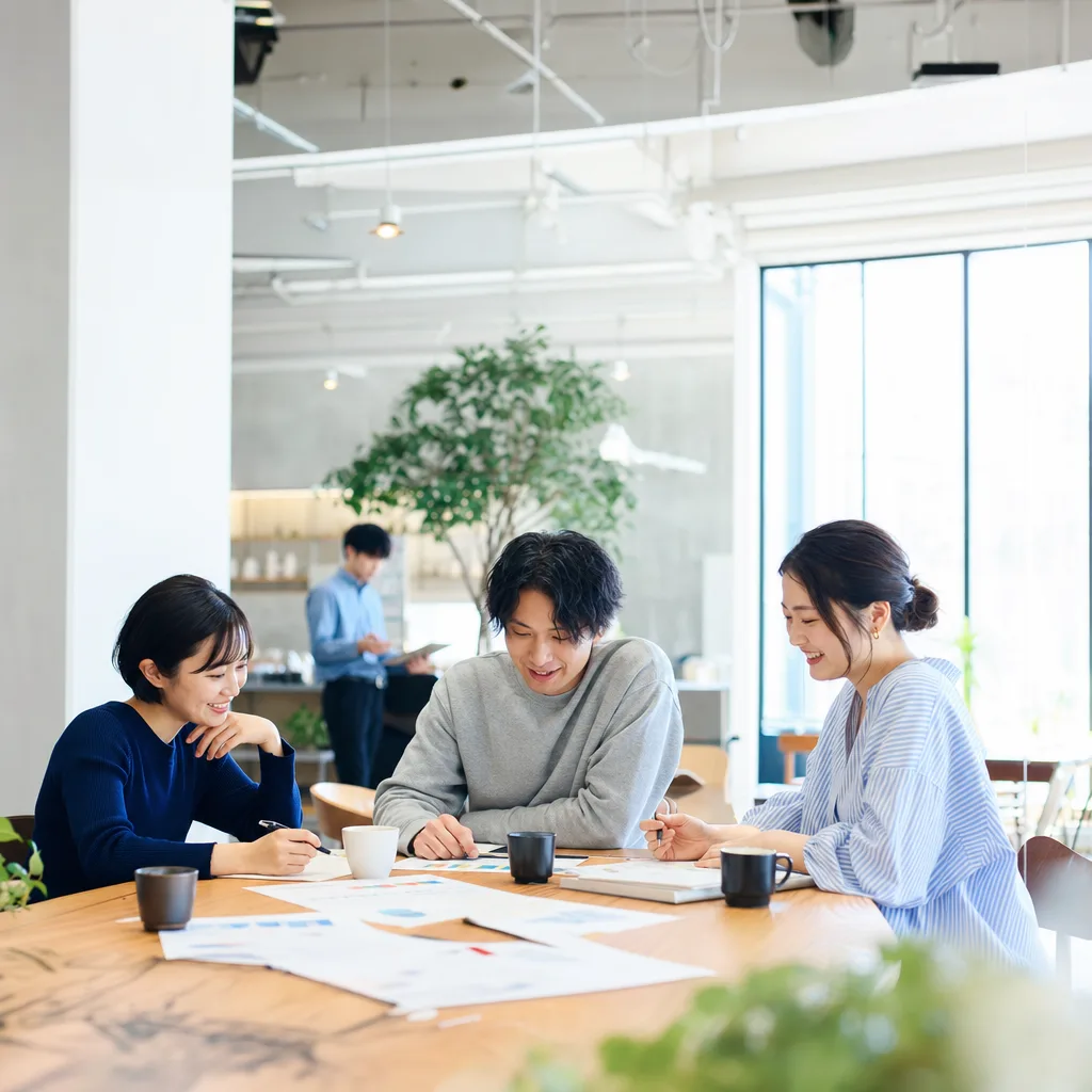 働く日本人のチーム 0101。人物をテーマにした、広告・Web・記事制作に使いやすい素材です。