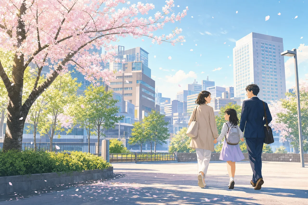 春の新生活 0112。季節・行事をテーマにした、広告・Web・記事制作に使いやすい素材です。