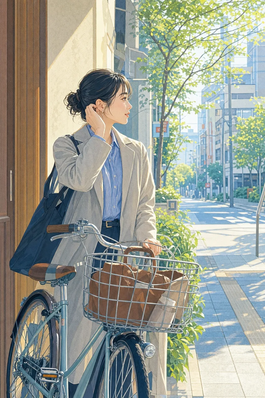 朝の身支度と日常 0115。ライフスタイルをテーマにした、広告・Web・記事制作に使いやすい素材です。