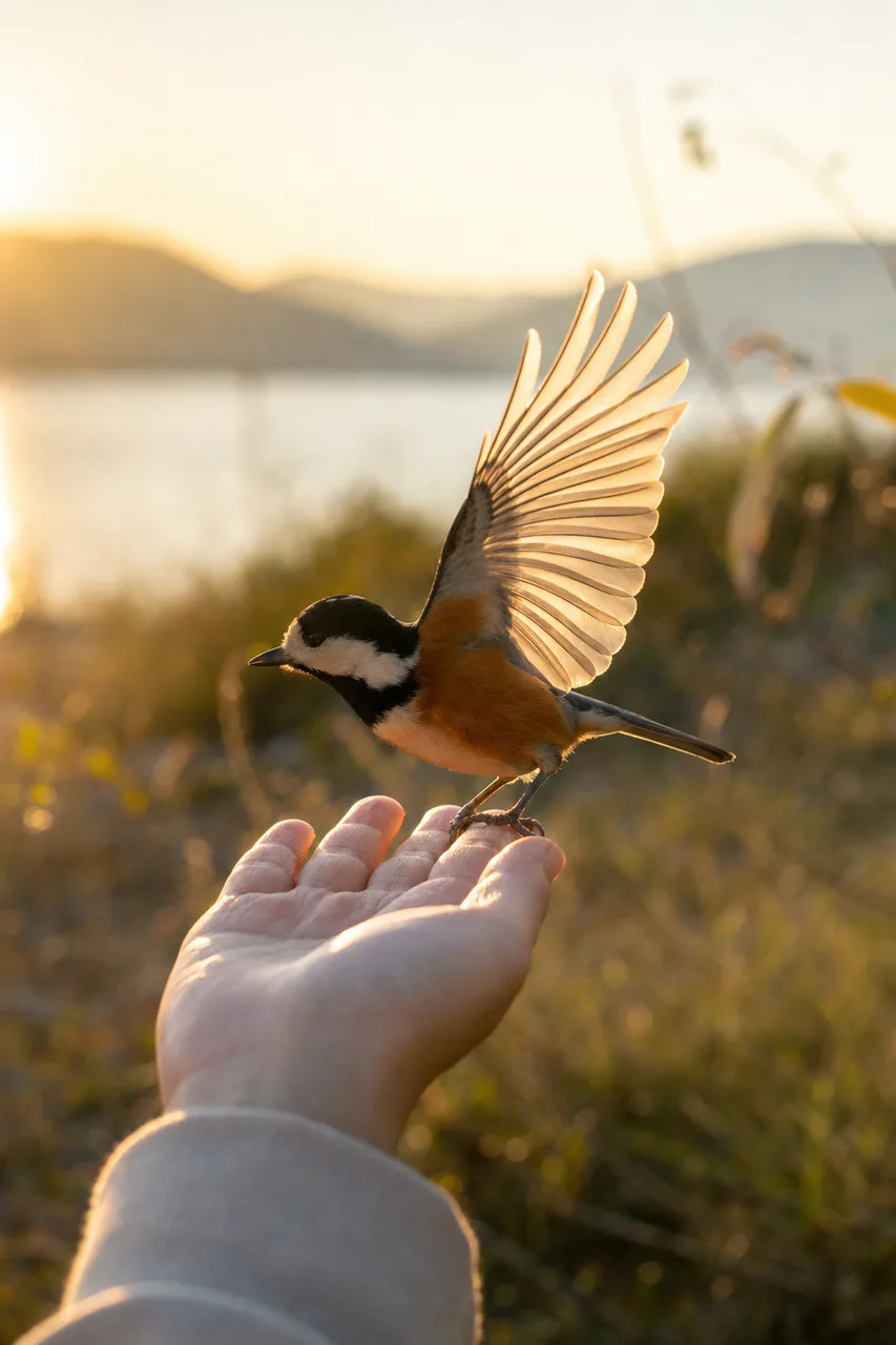 自然の中の小鳥 0135。動物をテーマにした、広告・Web・記事制作に使いやすい素材です。