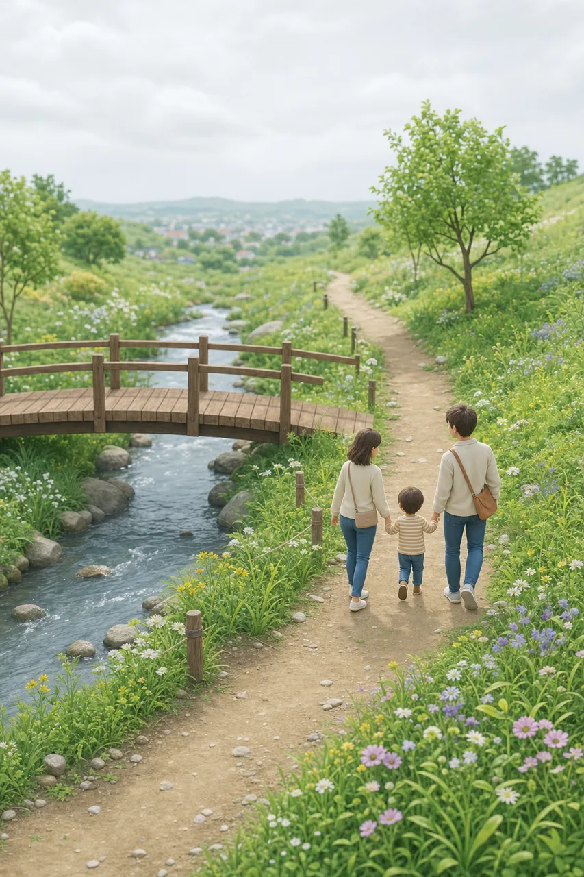 身近な草花のある景色 0153。自然をテーマにした、広告・Web・記事制作に使いやすい素材です。