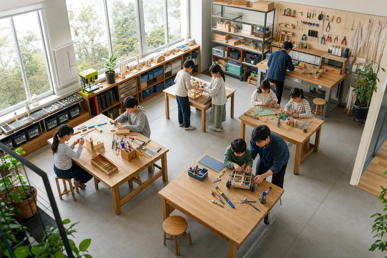 ものづくりを学ぶ教室 0157。教育をテーマにした、広告・Web・記事制作に使いやすい素材です。