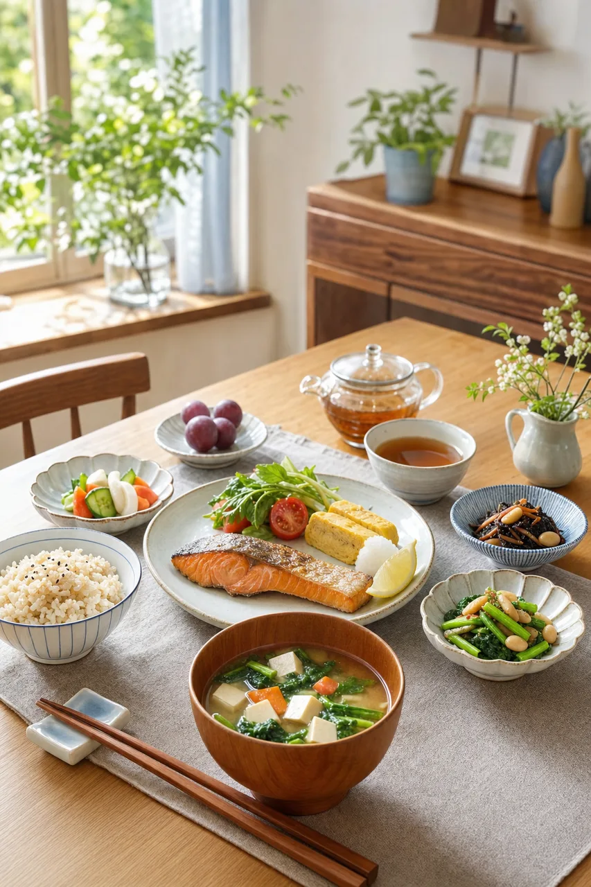 彩り豊かな健康的な料理 0188。食べ物をテーマにした、広告・Web・記事制作に使いやすい素材です。