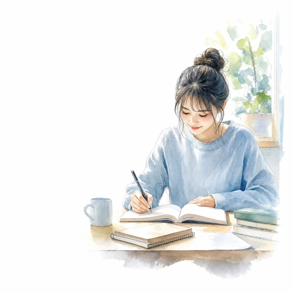学びを楽しむ学生 0209。人物をテーマにした、広告・Web・記事制作に使いやすい素材です。