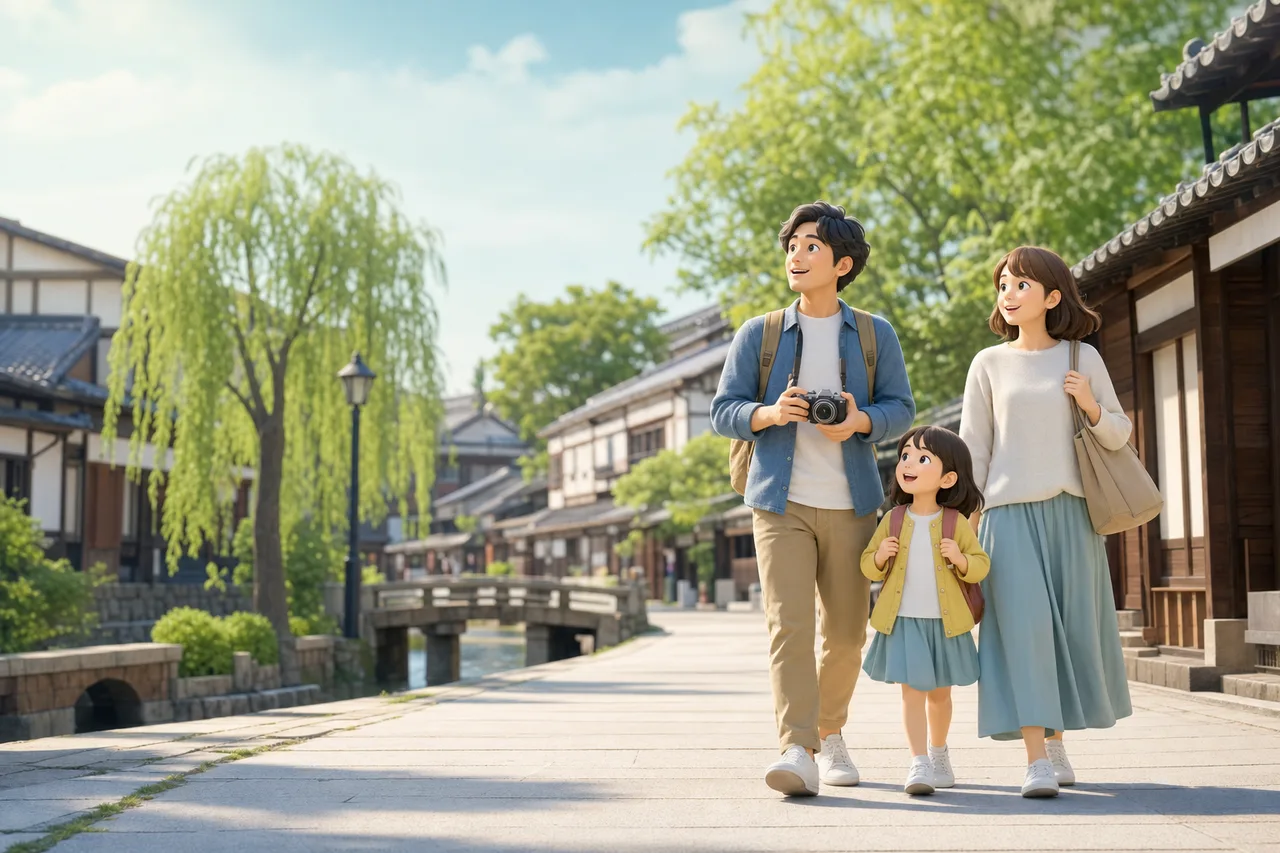 歴史ある街並みの観光 0214。旅行をテーマにした、広告・Web・記事制作に使いやすい素材です。