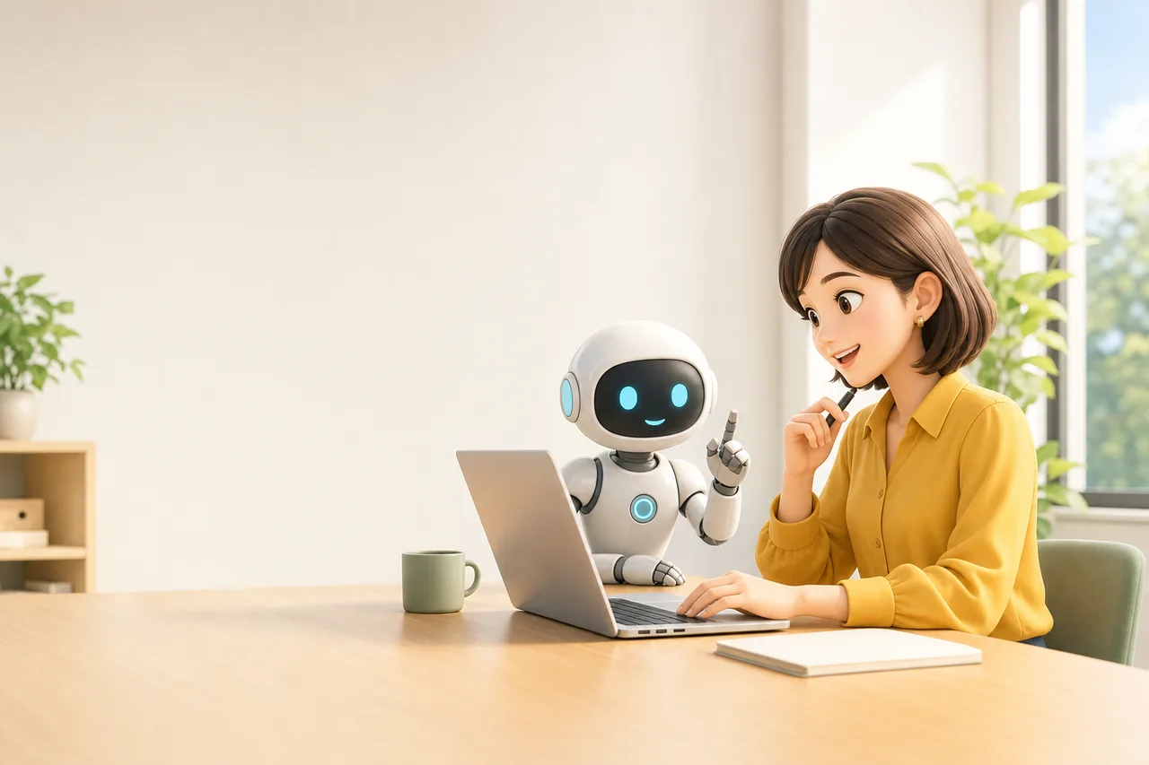 AIと人が協働する仕事 0215。テクノロジーをテーマにした、広告・Web・記事制作に使いやすい素材です。