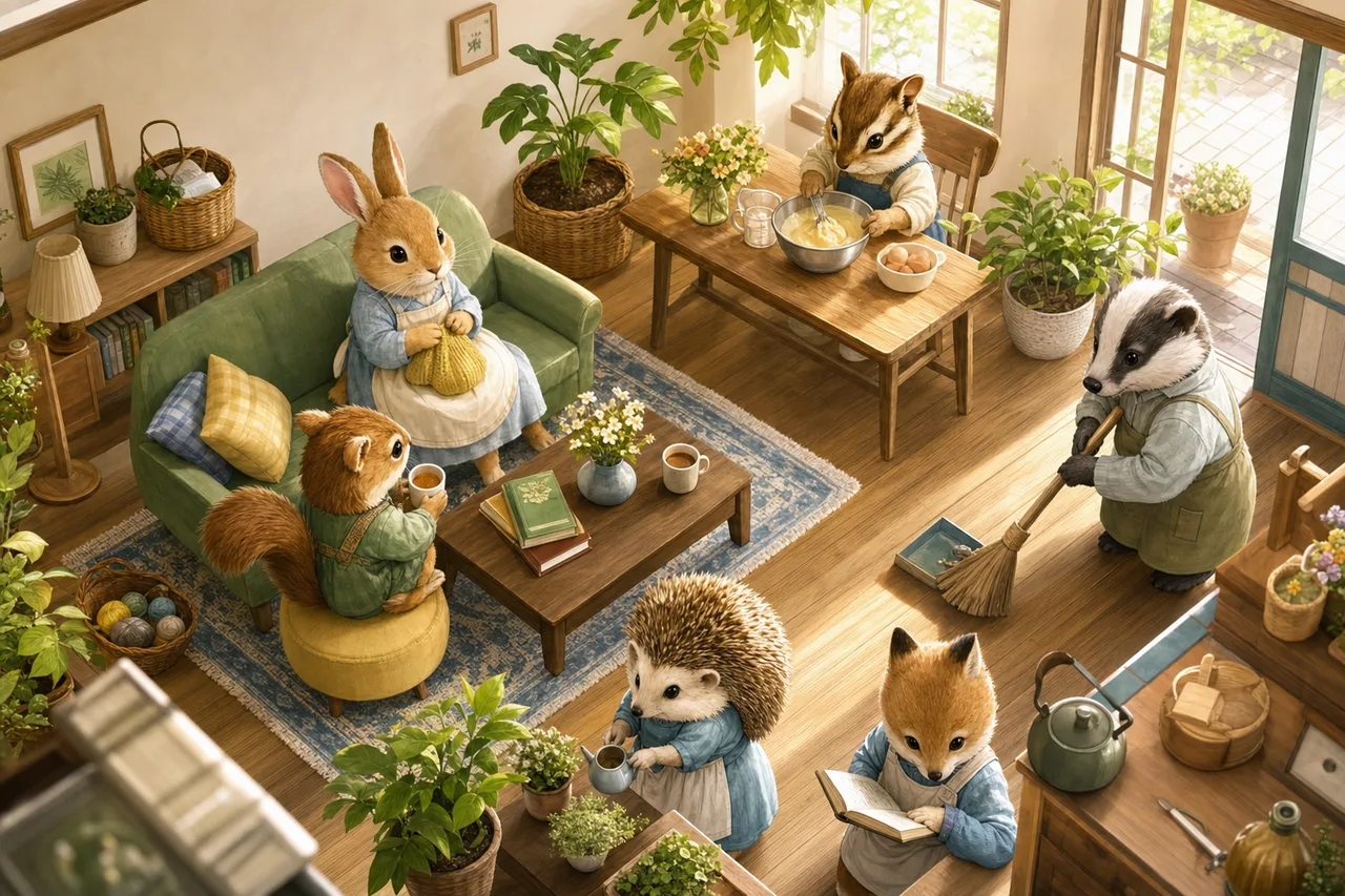表情豊かな小動物 0219。動物をテーマにした、広告・Web・記事制作に使いやすい素材です。