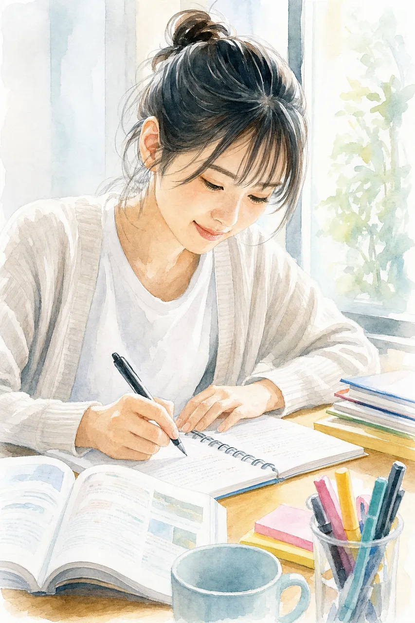 学びを楽しむ学生 0269。人物をテーマにした、広告・Web・記事制作に使いやすい素材です。