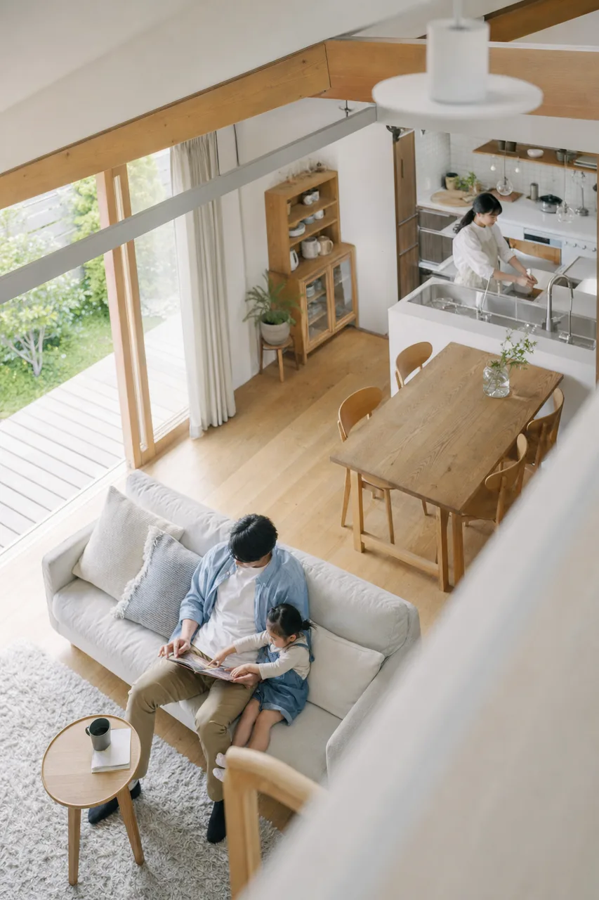 明るい日本の住まい 0290。住宅・建築をテーマにした、広告・Web・記事制作に使いやすい素材です。