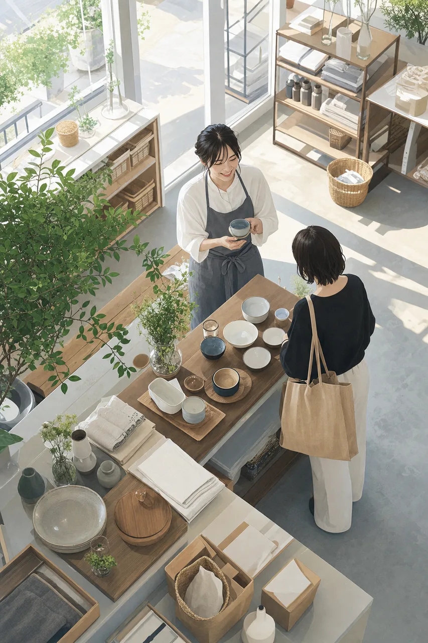 店舗スタッフの接客 0294。ビジネスをテーマにした、広告・Web・記事制作に使いやすい素材です。