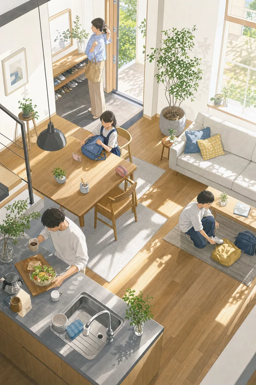 朝の身支度と日常 0295。ライフスタイルをテーマにした、広告・Web・記事制作に使いやすい素材です。