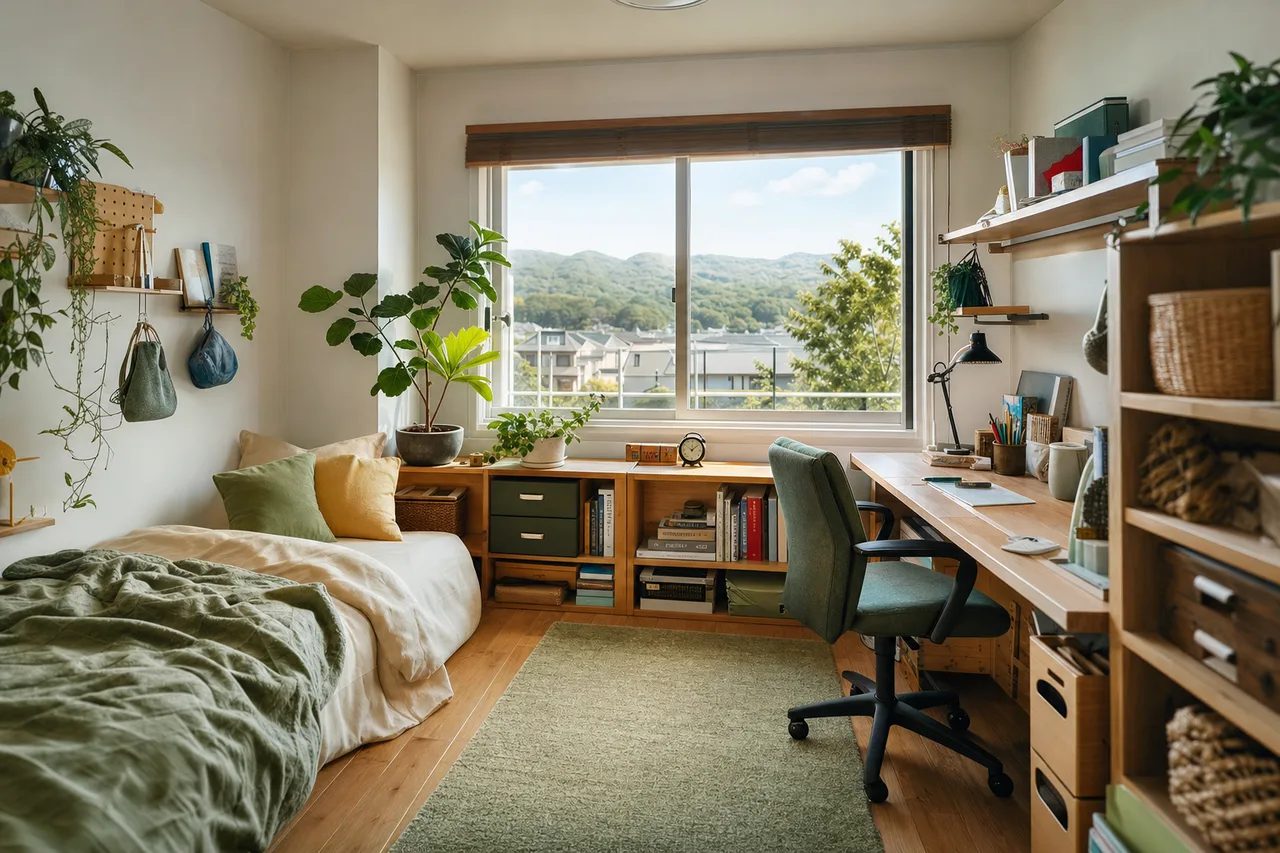 機能的な小さな部屋 0302。住宅・建築をテーマにした、広告・Web・記事制作に使いやすい素材です。