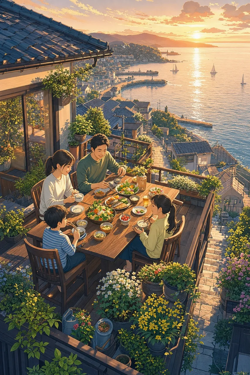 彩り豊かな健康的な料理 0308。食べ物をテーマにした、広告・Web・記事制作に使いやすい素材です。