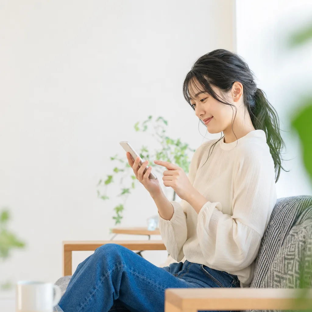 デジタルサービスを使う人 0347。テクノロジーをテーマにした、広告・Web・記事制作に使いやすい素材です。