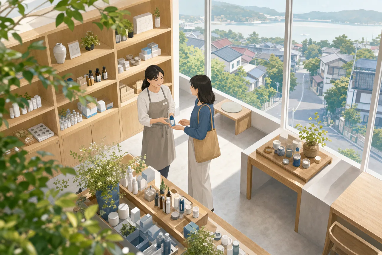 店舗スタッフの接客 0354。ビジネスをテーマにした、広告・Web・記事制作に使いやすい素材です。