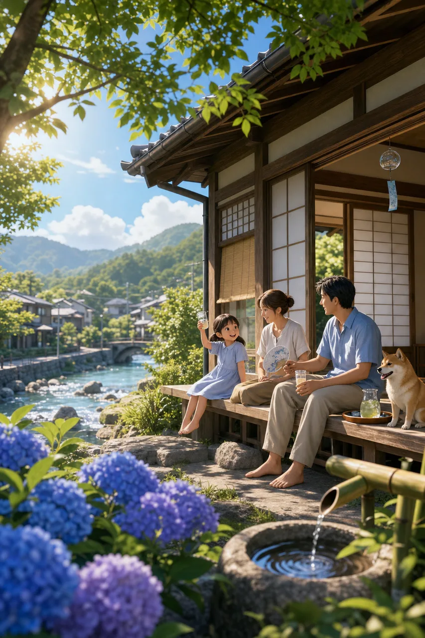 夏の涼やかな過ごし方 0364。季節・行事をテーマにした、広告・Web・記事制作に使いやすい素材です。