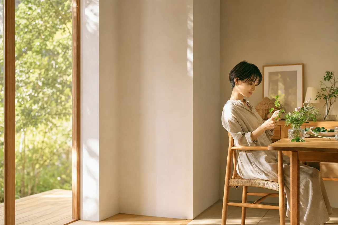 休日の丁寧な暮らし 0403。ライフスタイルをテーマにした、広告・Web・記事制作に使いやすい素材です。