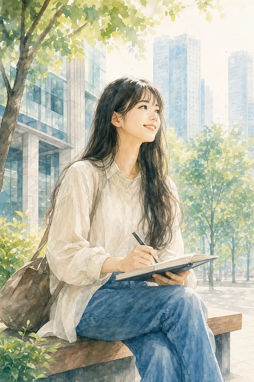 学びを楽しむ学生 0449。人物をテーマにした、広告・Web・記事制作に使いやすい素材です。