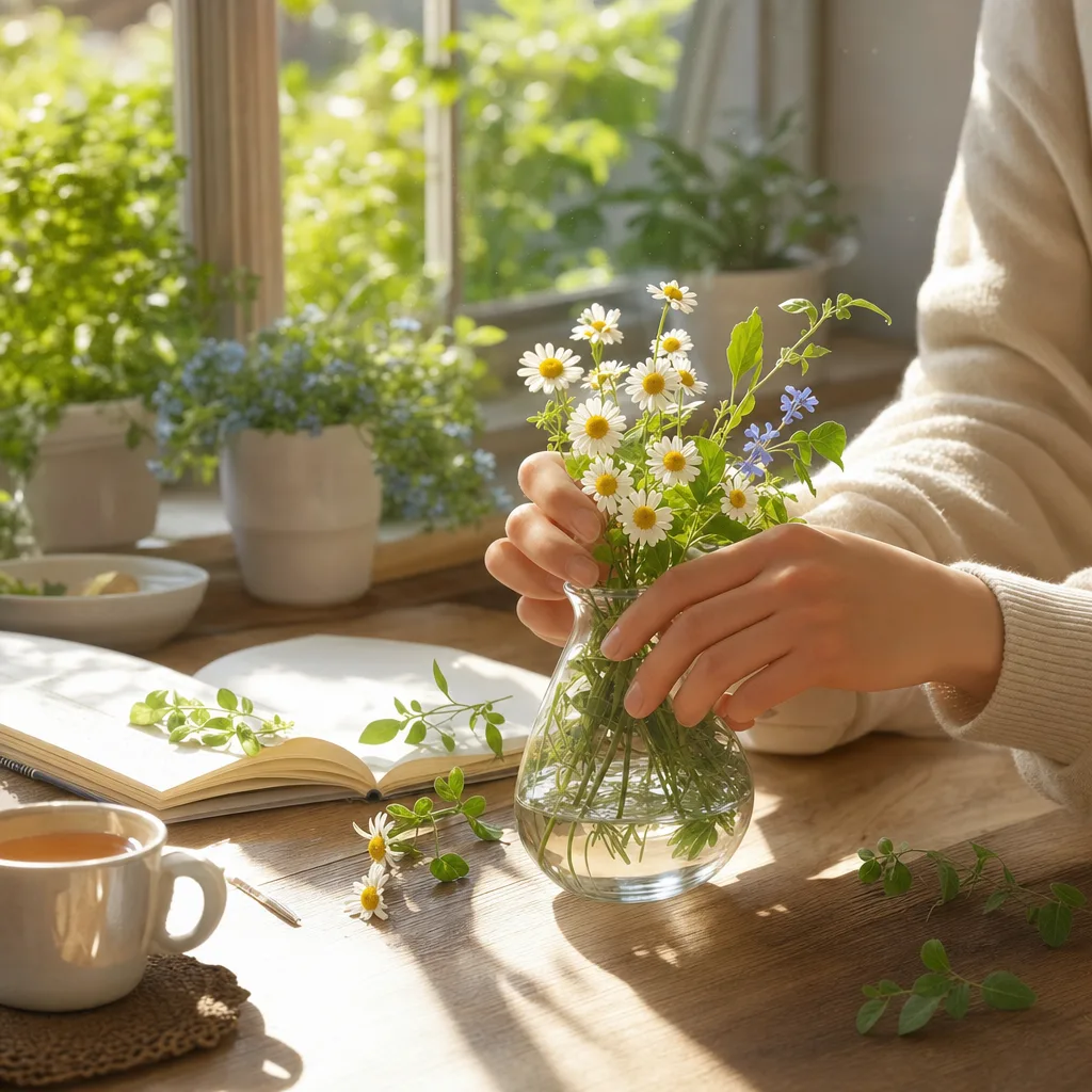 身近な草花のある景色 0453。自然をテーマにした、広告・Web・記事制作に使いやすい素材です。