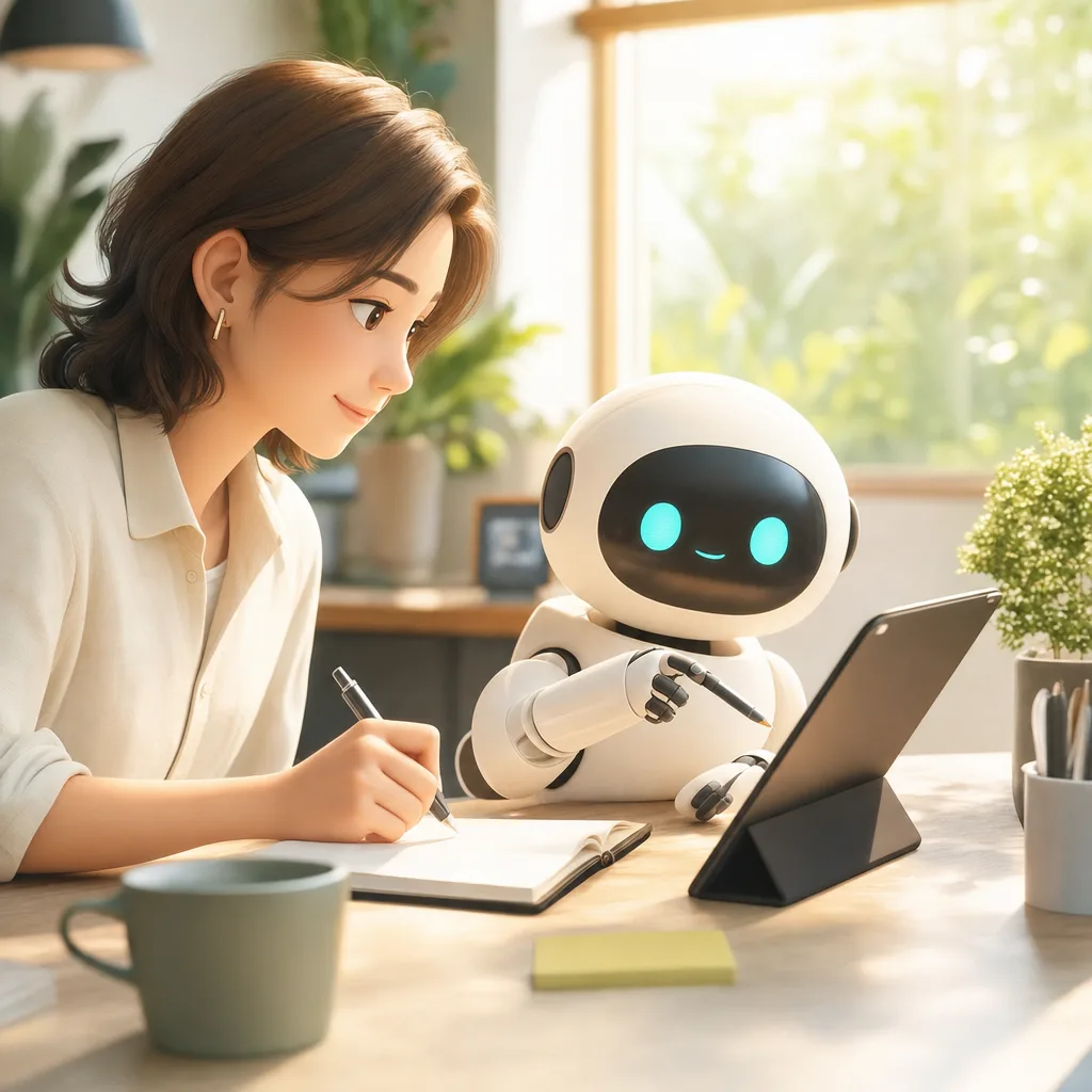 AIと人が協働する仕事 0455。テクノロジーをテーマにした、広告・Web・記事制作に使いやすい素材です。