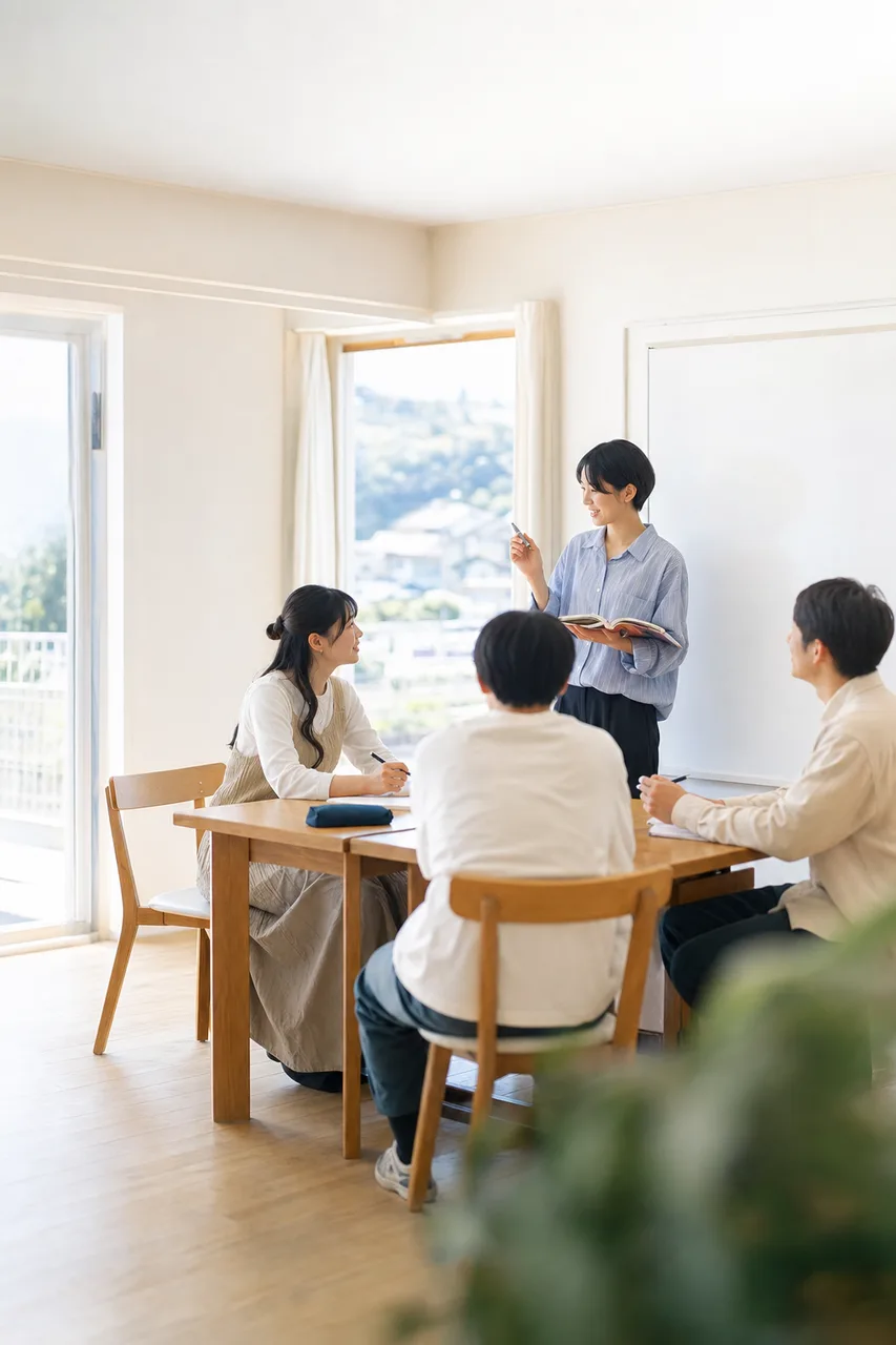 対話型の授業風景 0469。教育をテーマにした、広告・Web・記事制作に使いやすい素材です。