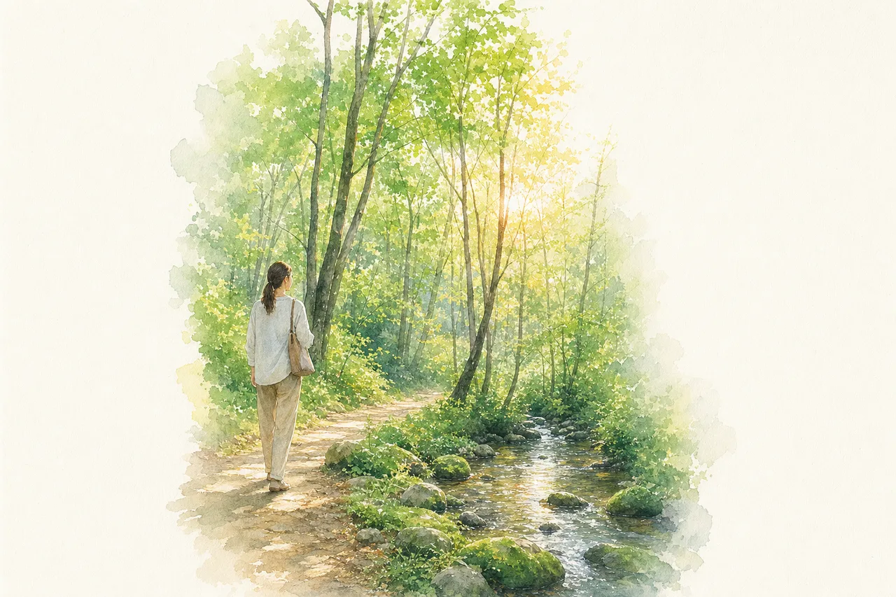 雨上がりの緑豊かな森 0477。自然をテーマにした、広告・Web・記事制作に使いやすい素材です。