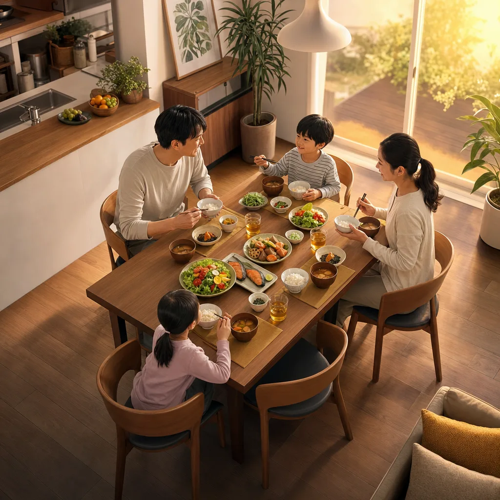 彩り豊かな健康的な料理 0488。食べ物をテーマにした、広告・Web・記事制作に使いやすい素材です。