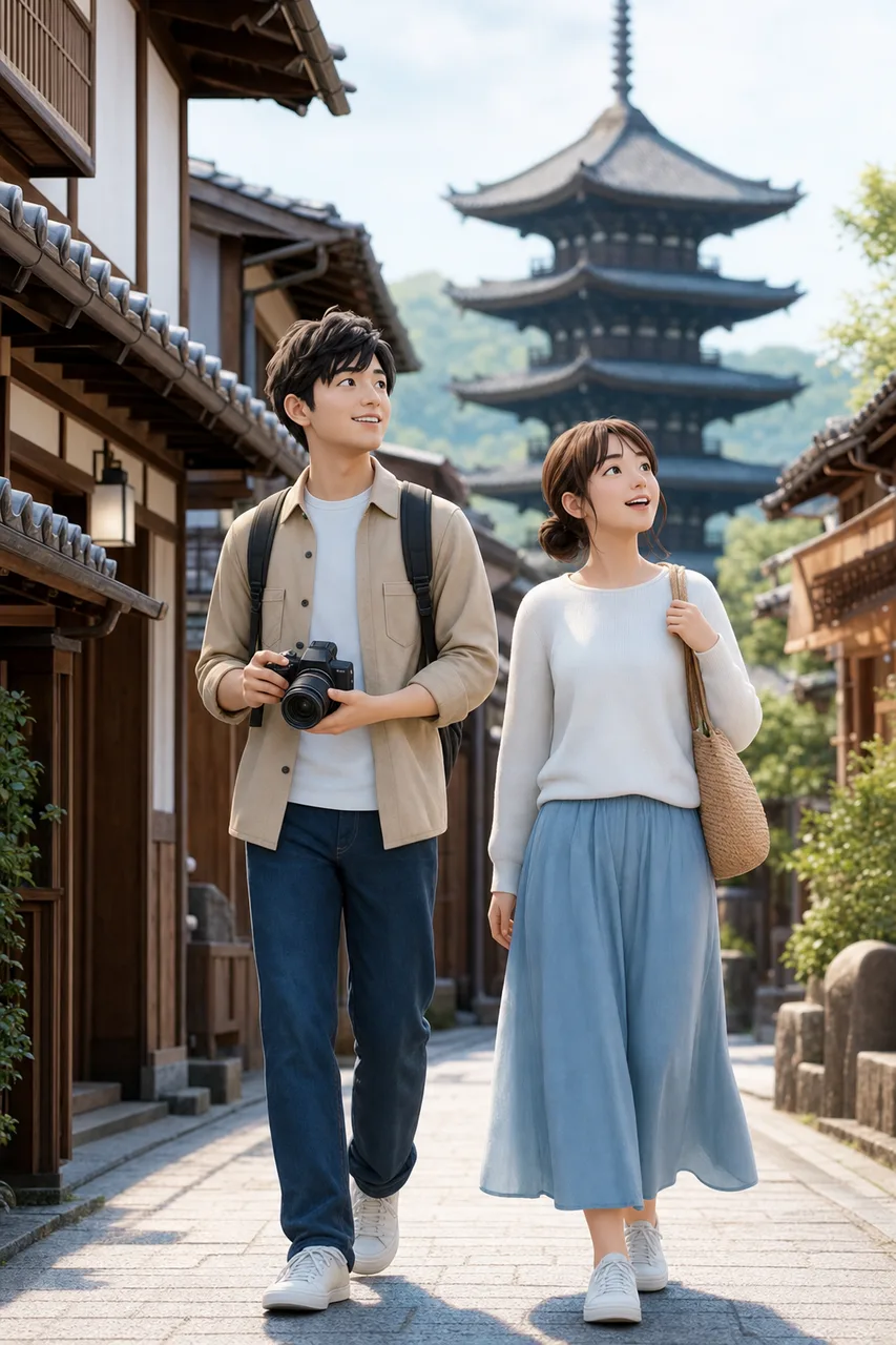 歴史ある街並みの観光 0514。旅行をテーマにした、広告・Web・記事制作に使いやすい素材です。