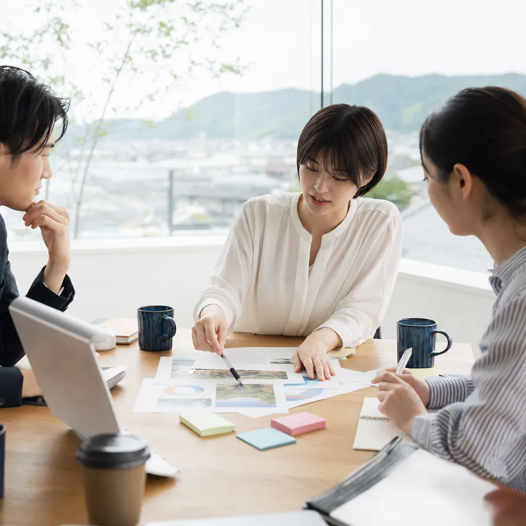 小規模チームの企画会議 0522。ビジネスをテーマにした、広告・Web・記事制作に使いやすい素材です。