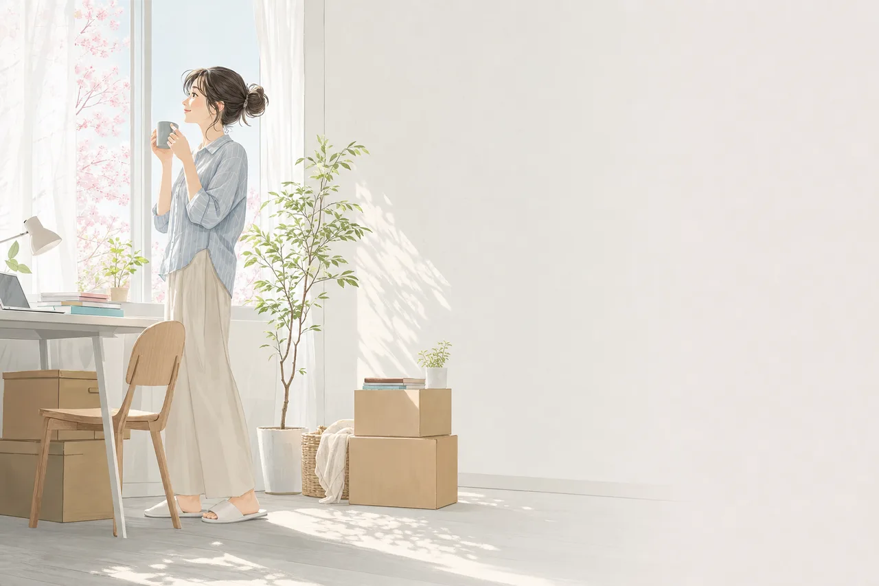 春の新生活 0532。季節・行事をテーマにした、広告・Web・記事制作に使いやすい素材です。
