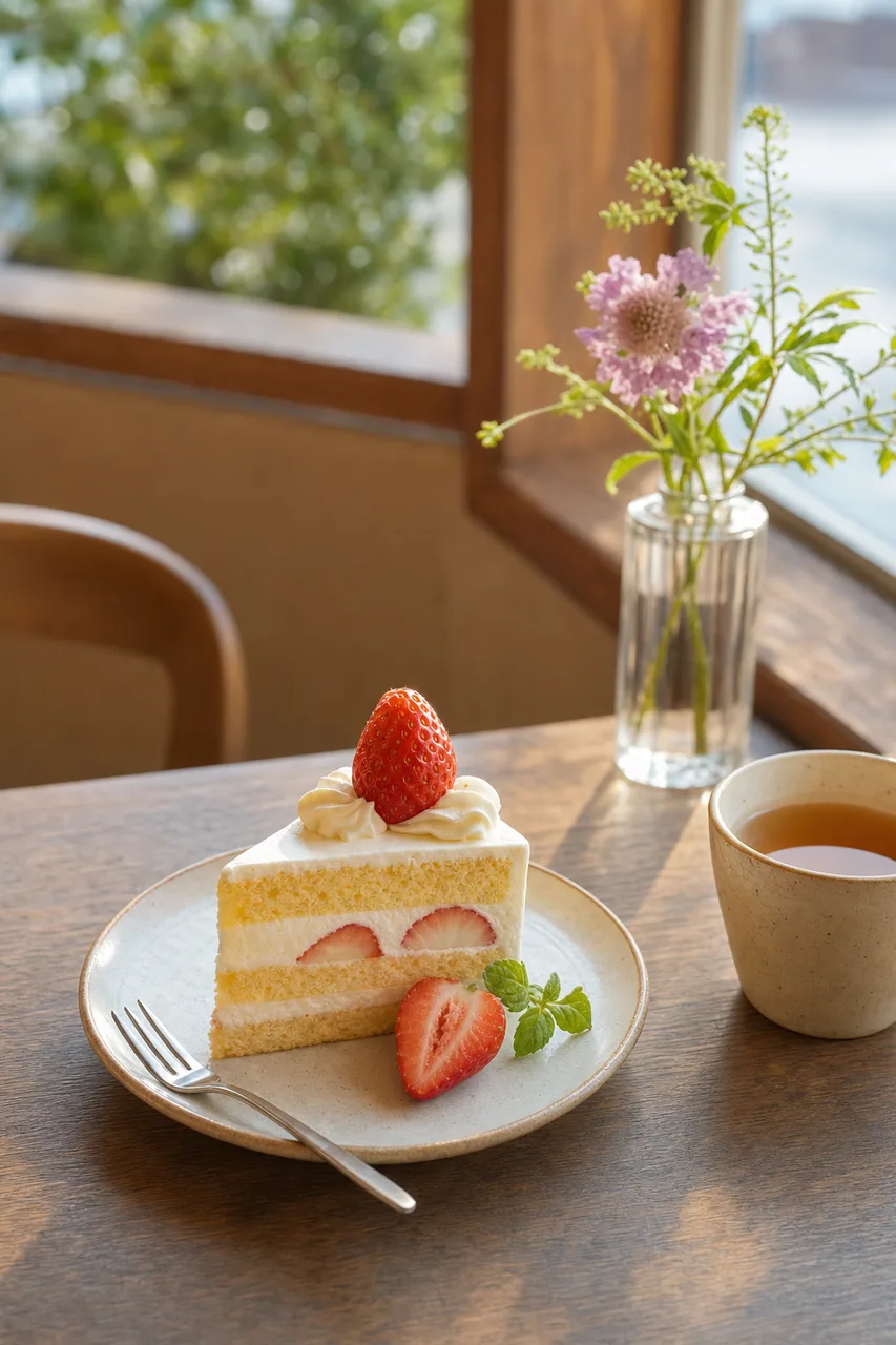カフェのデザート 0572。食べ物をテーマにした、広告・Web・記事制作に使いやすい素材です。